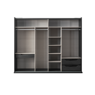 Rattan Dark Sürgülü Dolap