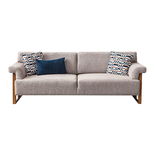 Wood 3 Seater Sofa