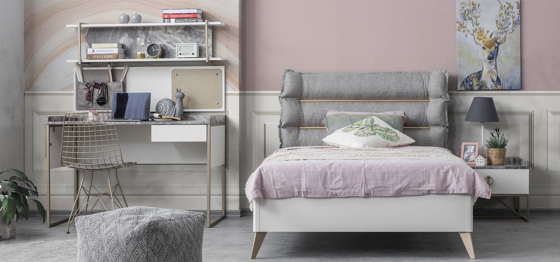 Loft Gold Genç Odası Gala Mobilya