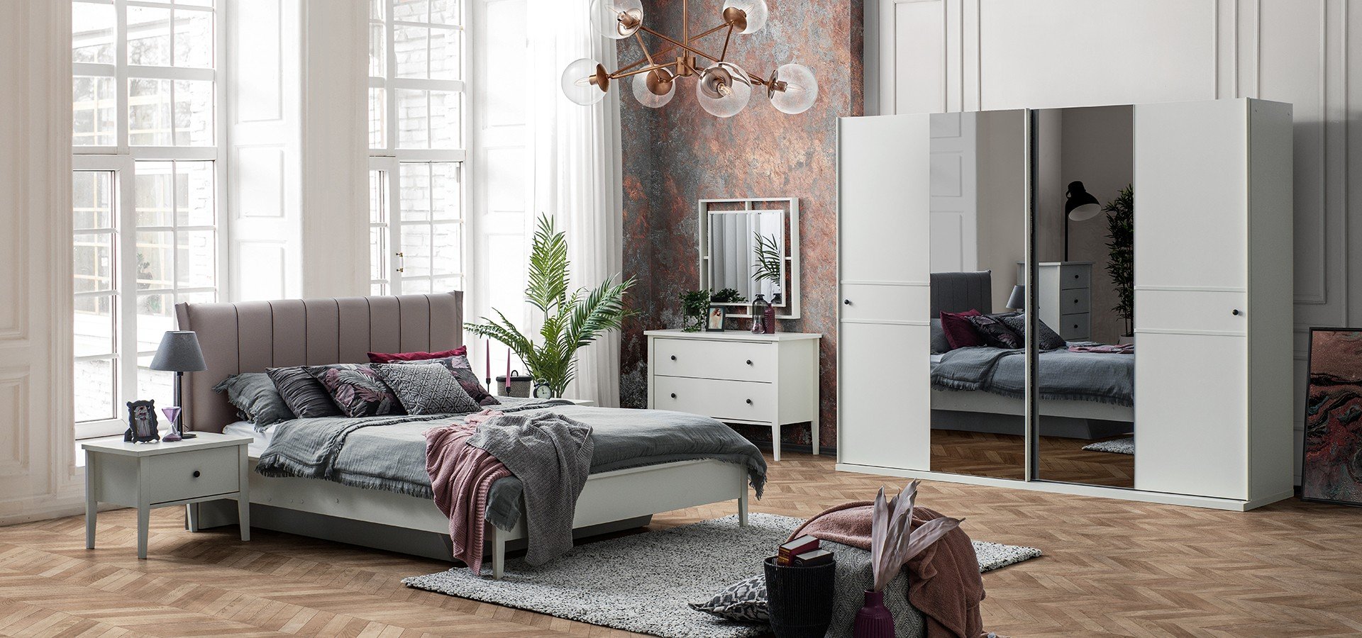 Urban Cream Yatak Odası Gala Mobilya Urban Cream Yatak Odası Gala Mobilya